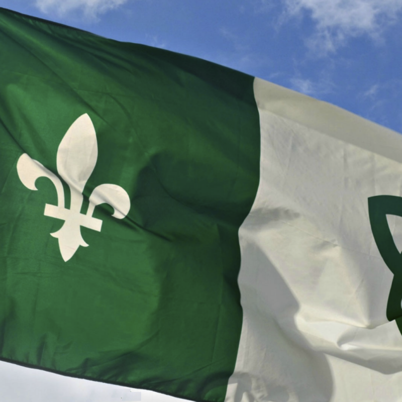 Le drapeau franco-ontarien.
