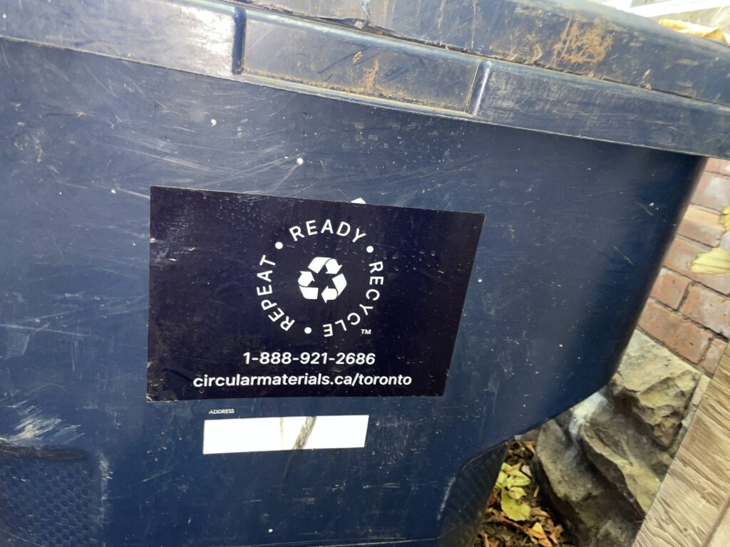 boîte bleue, déchets, recyclage