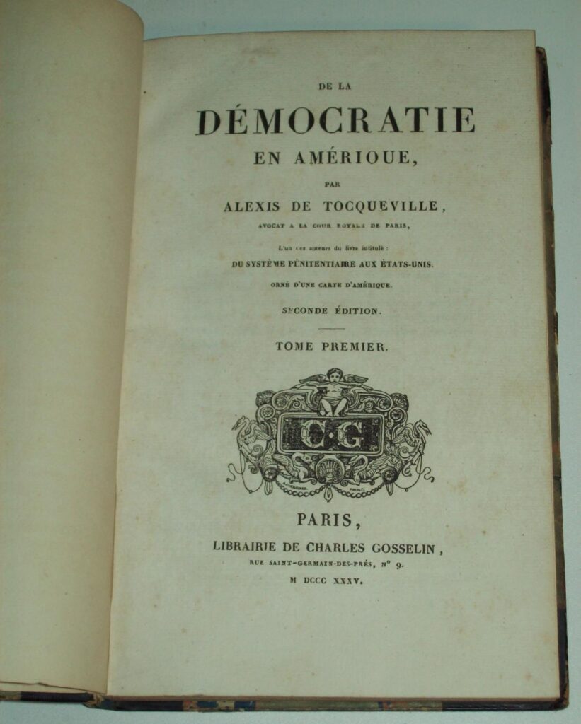 De la démocratie en Amérique