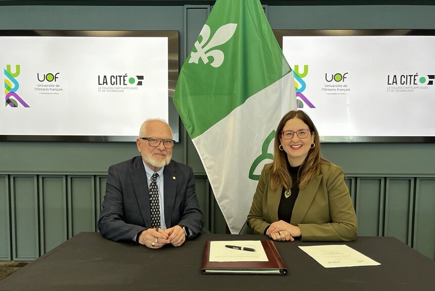 Nouvelle entente entre le Collège La Cité et l'UOF pour une double diplomation en communication.
