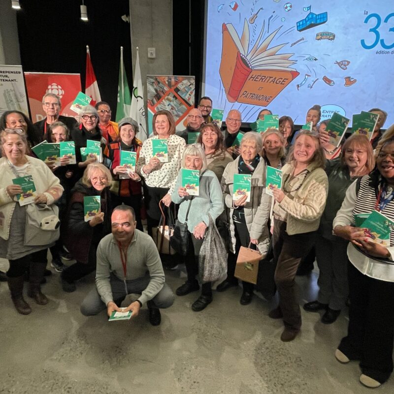 région, Récit collectif des aînés et aînées francophones du Grand Toronto, Un livre, une communauté, Salon du livre de Toronto