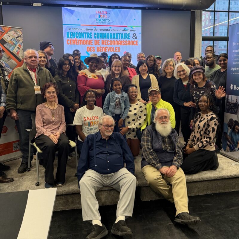 33e édition du Salon du livre de Toronto, rencontre communautaire, reconnaissance des bénévoles