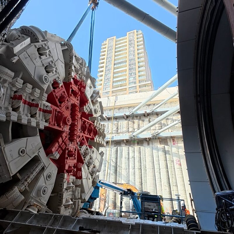 Creusement tunnel ligne Ontario