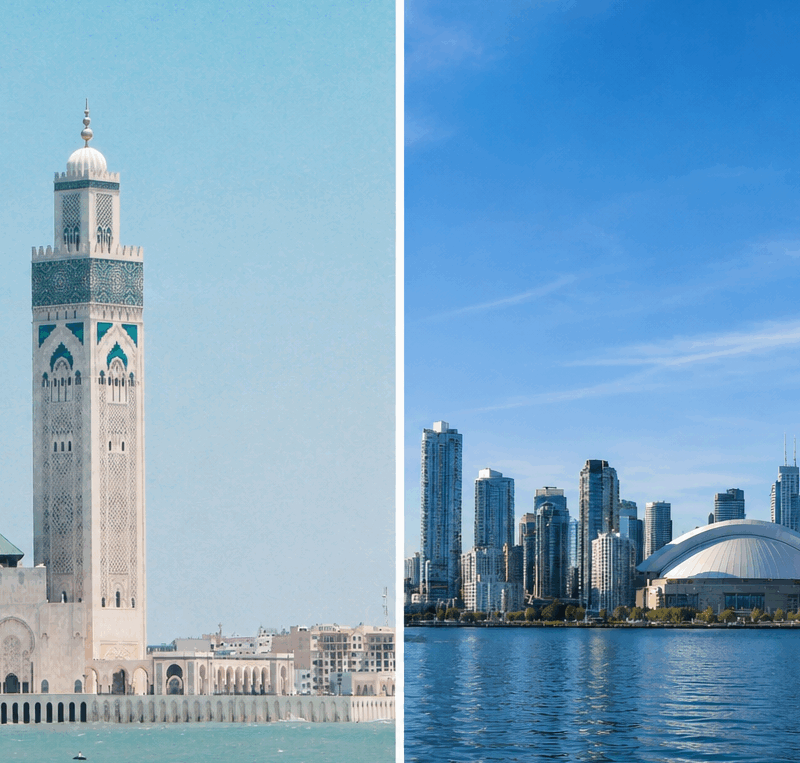 Casablanca et Toronto, regards sur deux grandes métropoles