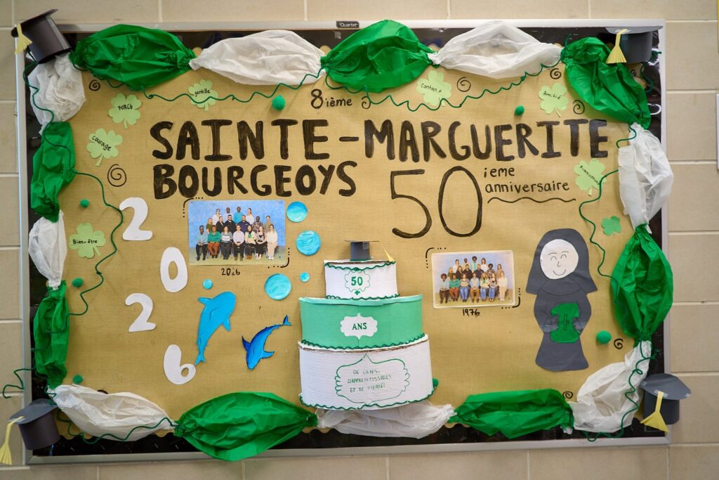Oeuvre réalisée pour les 50 ans de l'école élémentaire Sainte-Marguerite-Bourgeoys
