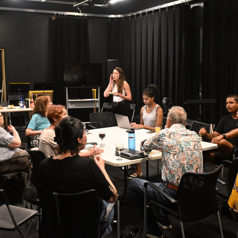 Photo de l'AGA de la troupe de théâtre des Indisciplinés de Toronto. Photo: Julien Kopferschmitt