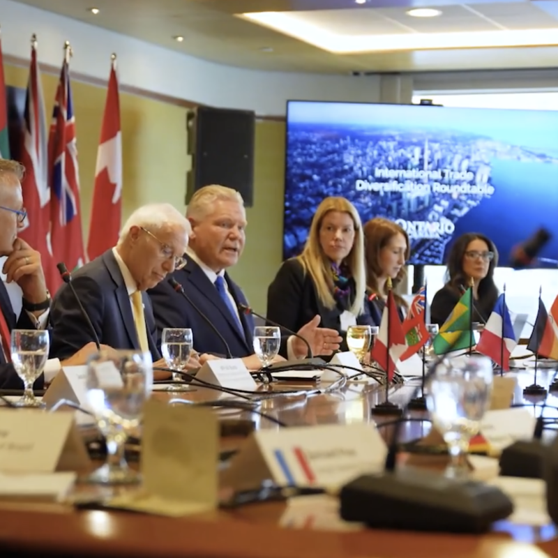Doug Ford au Sommet canadien de l'investissement.