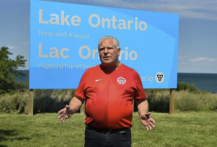 acheter ontarien, Le premier ministre Doug Ford a réagi fortement au décret du président Donald Trump renommant le lac Ontario «lake America».
