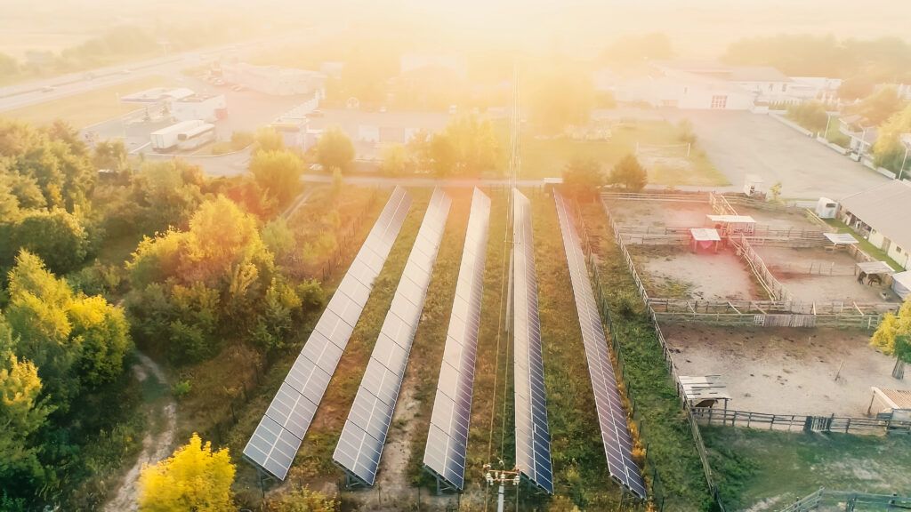 panneaux solaires, plantations