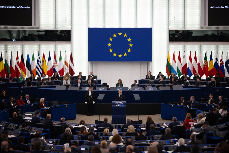 Union européenne, Mark Carney au Parlement européen.