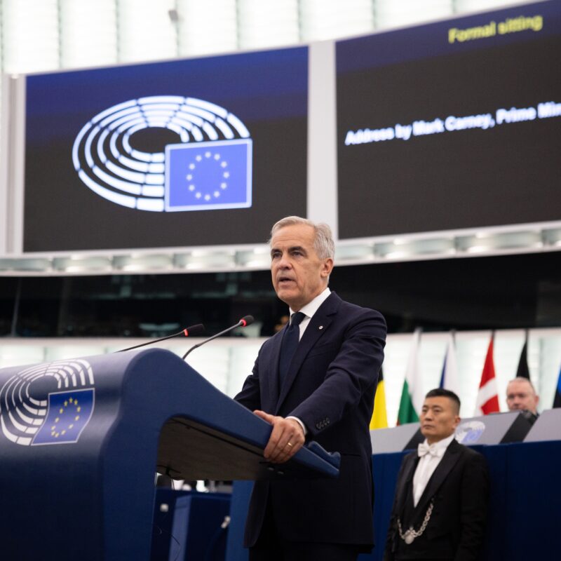 Union européenne, Mark Carney au Parlement européen.