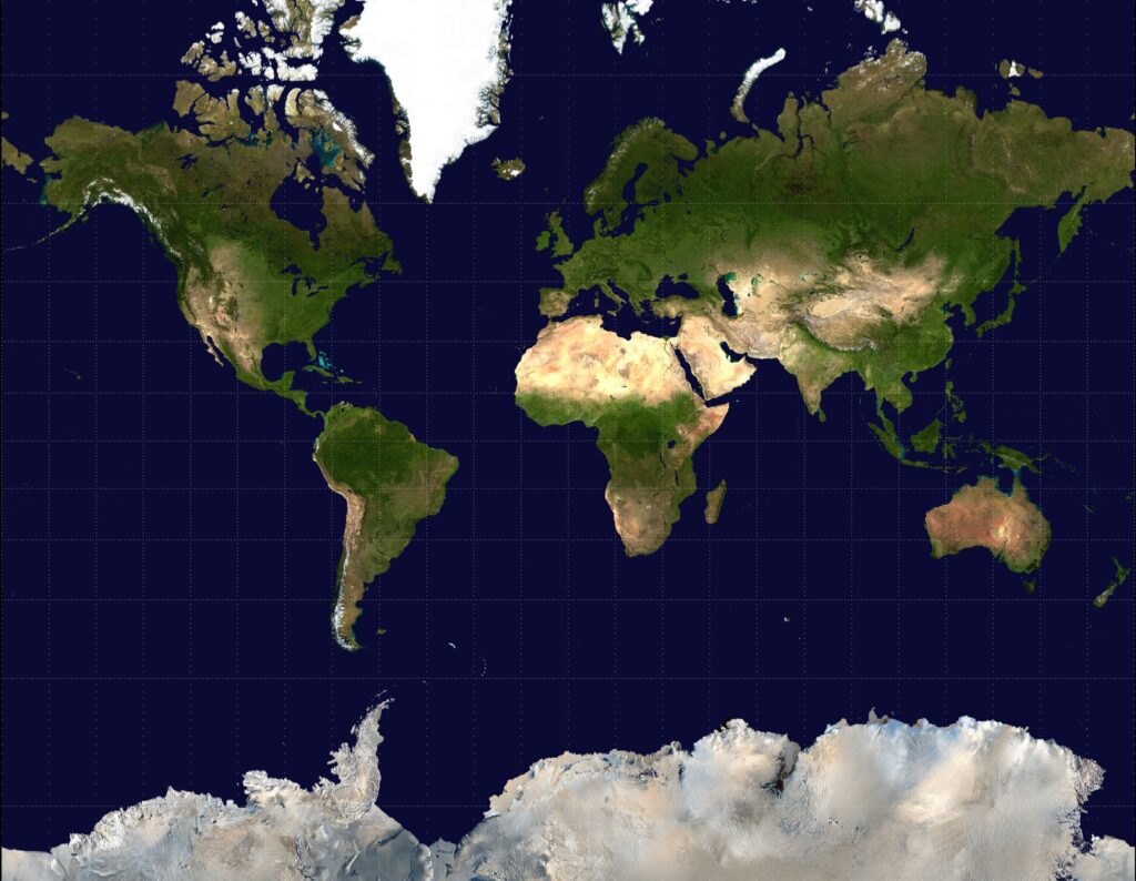 carte du monde, Mercator